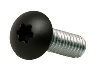 1/4-28 X 5/8 TORX TRUSS HEAD MACHINE SCREW ZINC #T-27 AL 2000 BLACK